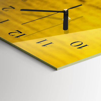 Verticale orologio con stampa Campo di fiori