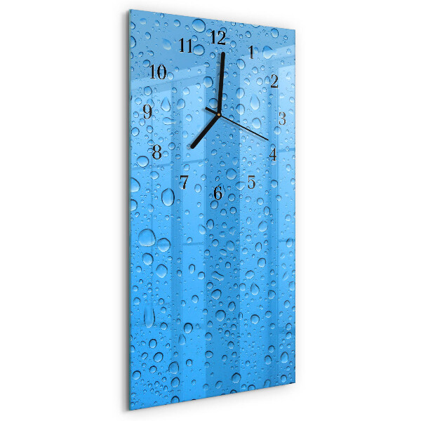 Orologio verticale in vetro Una goccia d'acqua