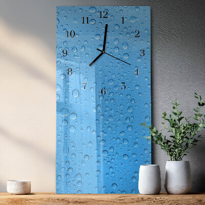 Orologio verticale in vetro Una goccia d'acqua