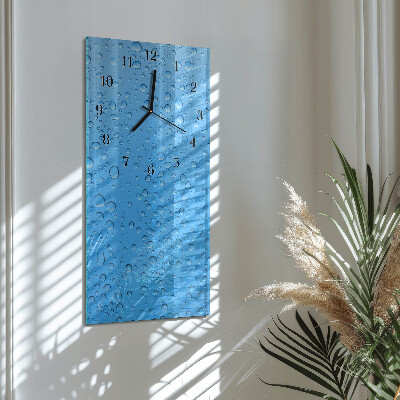 Orologio verticale in vetro Una goccia d'acqua