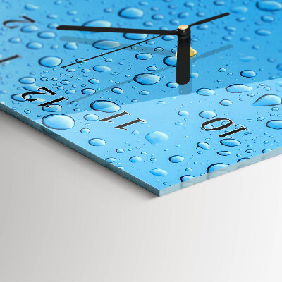 Orologio verticale in vetro Una goccia d'acqua