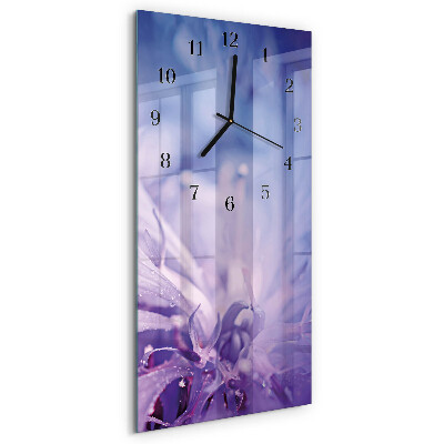 Verticale orologio con stampa Fiore