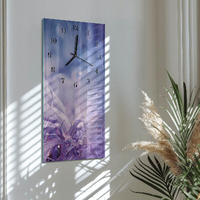 Verticale orologio con stampa Fiore