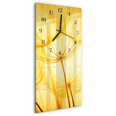 Orologio verticale in vetro Fiore