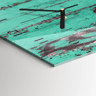 Verticale orologio con stampa Parete in legno