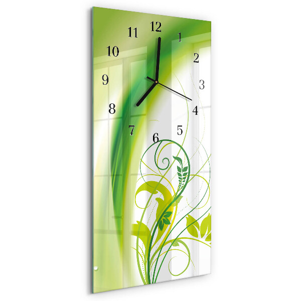 Verticale orologio da parete Modello di impianto