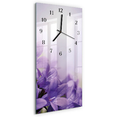 Verticale orologio con stampa Fiore