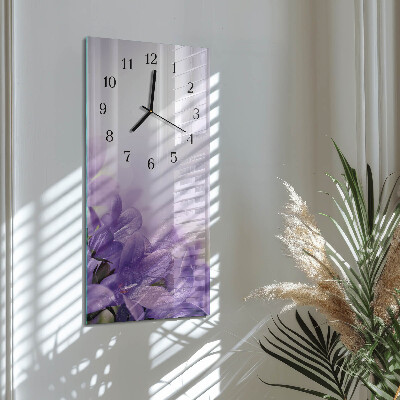 Verticale orologio con stampa Fiore