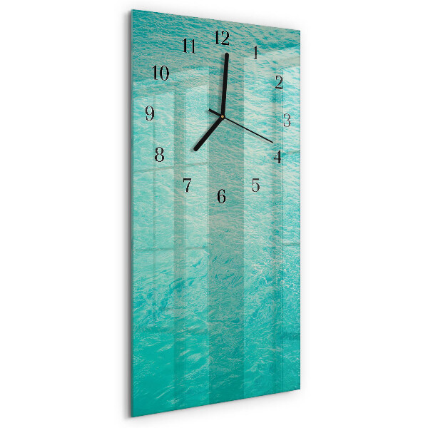 Orologio verticale in vetro Acqua