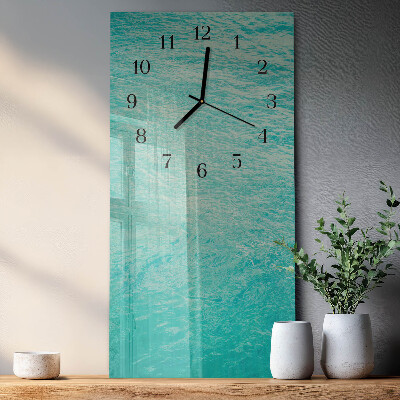 Orologio verticale in vetro Acqua