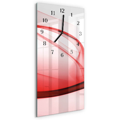 Verticale orologio con stampa Linee astratte