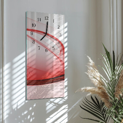 Verticale orologio con stampa Linee astratte