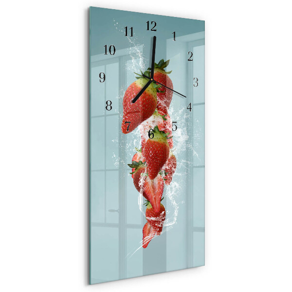 Verticale orologio da parete Fragola