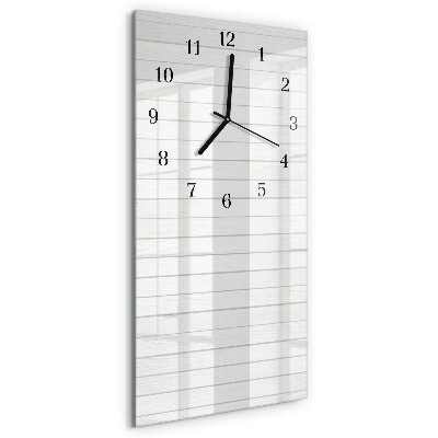 Orologio verticale in vetro Strisce
