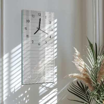 Orologio verticale in vetro Strisce