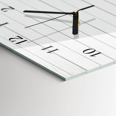 Orologio verticale in vetro Strisce
