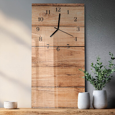 Verticale orologio da parete Pannelli di legno