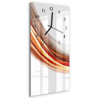 Verticale orologio con stampa Linee astratte