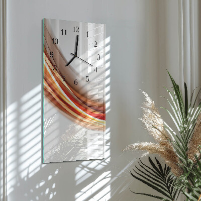 Verticale orologio con stampa Linee astratte