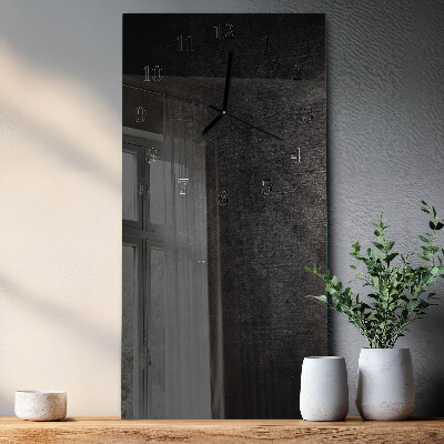 Orologio verticale in vetro Piatto