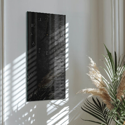 Orologio verticale in vetro Piatto