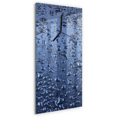 Verticale orologio con stampa Vetro bagnato