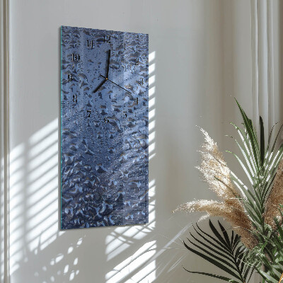 Verticale orologio con stampa Vetro bagnato