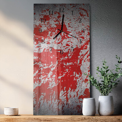 Verticale orologio con stampa Macchie