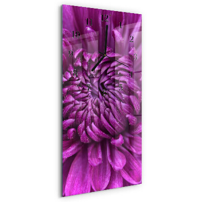 Verticale orologio con stampa Peonia