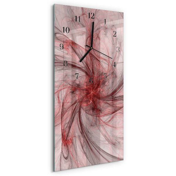 Verticale orologio con stampa Astrazione