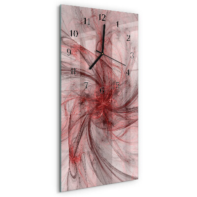 Verticale orologio con stampa Astrazione