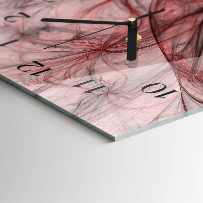 Verticale orologio con stampa Astrazione