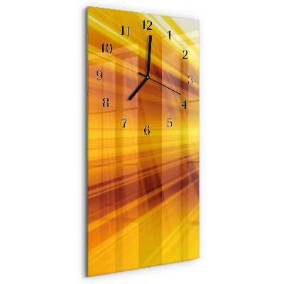 Orologio verticale in vetro Strisce