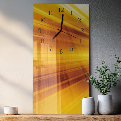 Orologio verticale in vetro Strisce
