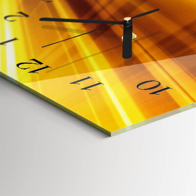 Orologio verticale in vetro Strisce