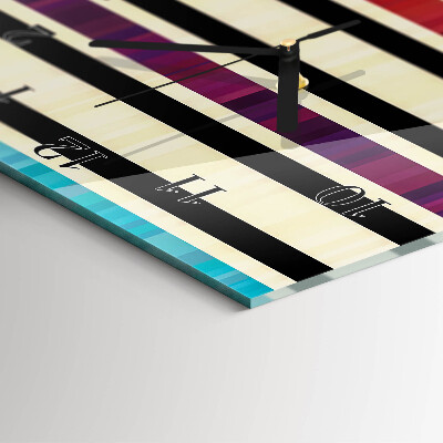 Verticale orologio con stampa Strisce