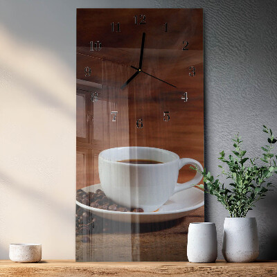 Verticale orologio da parete Tazza