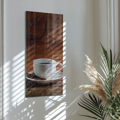 Verticale orologio da parete Tazza