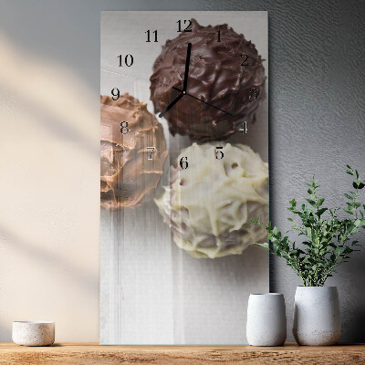 Verticale orologio con stampa Perle