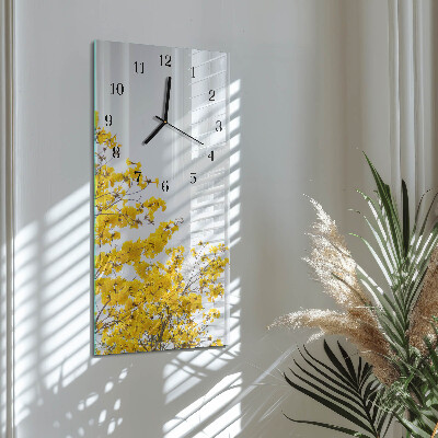 Verticale orologio da parete Albero fiorito