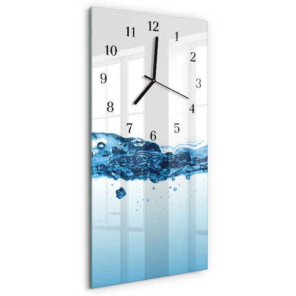Orologio verticale in vetro Acqua
