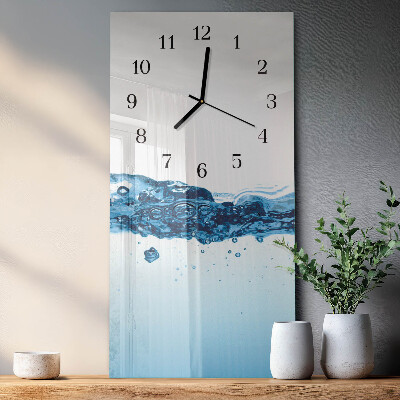 Orologio verticale in vetro Acqua