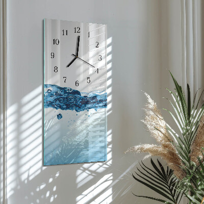 Orologio verticale in vetro Acqua