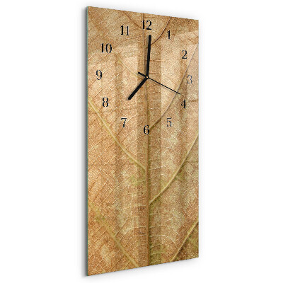 Verticale orologio da parete Foglio