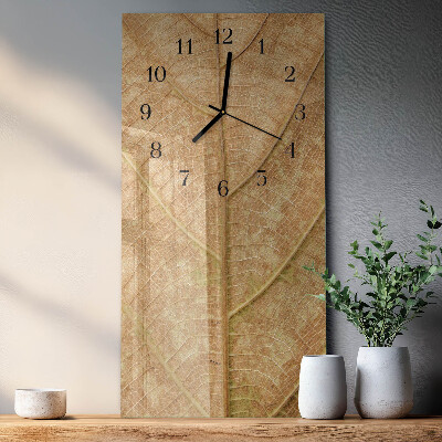 Verticale orologio da parete Foglio