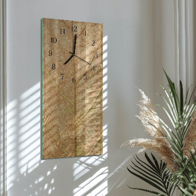 Verticale orologio da parete Foglio