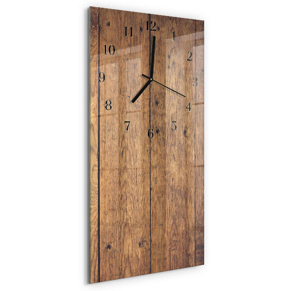 Verticale orologio da parete Legna