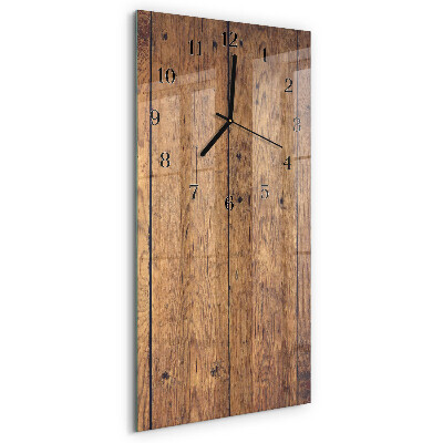 Verticale orologio da parete Legna