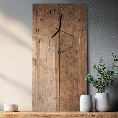 Verticale orologio da parete Legna
