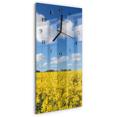 Verticale orologio con stampa Campo